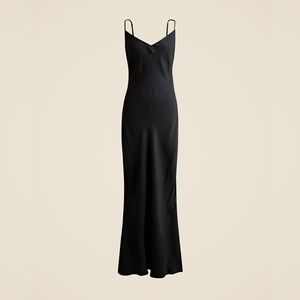J.Crew V-neck maxi slip dress in cupro-blend crepe CD327
